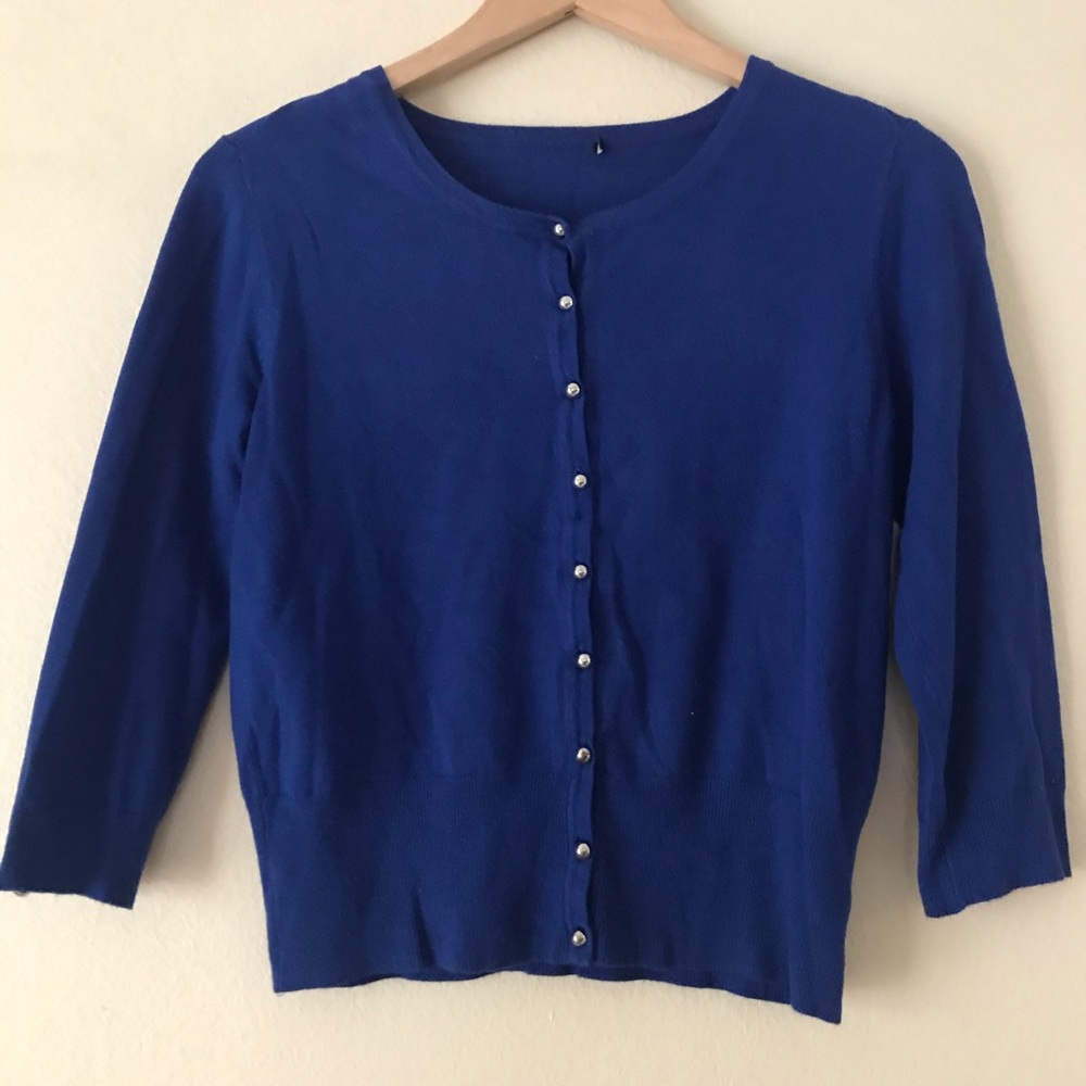 Blue Cardigan